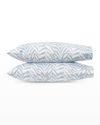 Matouk Quincy Standard Pillowcases, Pair In Hazy Blue