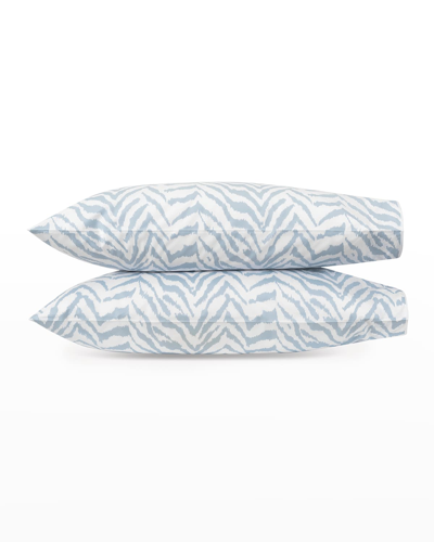 Matouk Quincy Standard Pillowcases, Pair In Hazy Blue