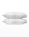 Matouk Quincy Standard Pillowcases, Pair In Silver