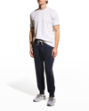 Brunello Cucinelli Men's Tipped Crew T-shirt In Cl019 Marble