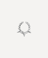 Maria Tash 14ct 8mm Granulated Triple Short Spike Tash Cuff In White