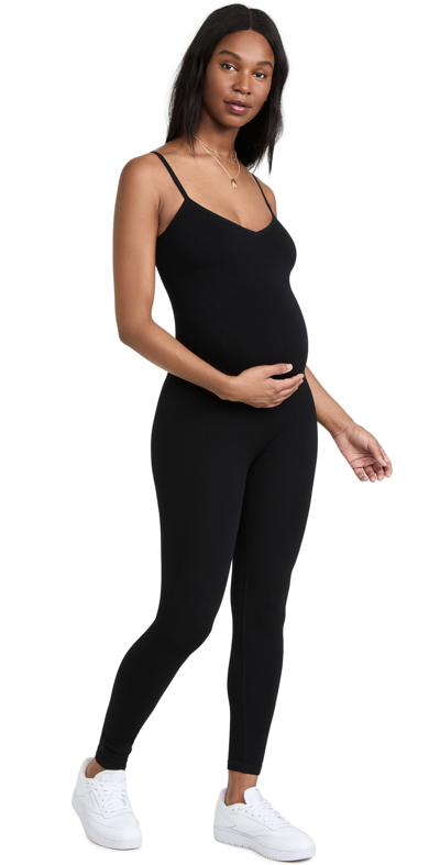 Hatch The Body Rib Unitard In Black