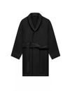 FEAR OF GOD WAFFLE COTTON ROBE IN BLACK