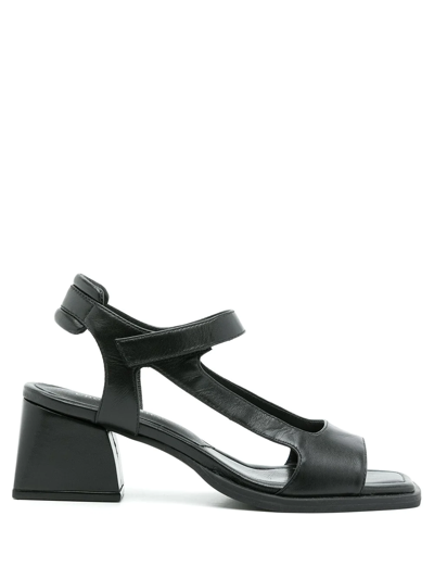 Studio Chofakian Leather Studio 98 Sandals In Black