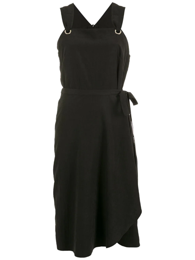 Alcaçuz Sleeveless Midi Dress In Black