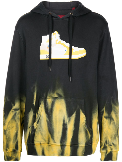 Mostly Heard Rarely Seen 8-bit Canary Tie-dye Pullover Hoodie In Black