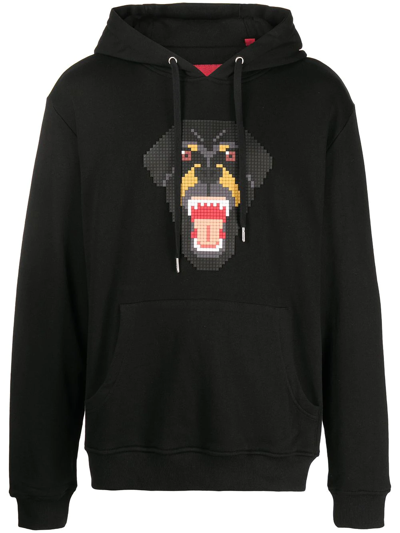 Mostly Heard Rarely Seen 8-bit Rottweiler Graphic-print Pullover Hoodie In Black