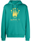 MOSTLY HEARD RARELY SEEN 8-BIT CROWN GRAPHIC-PRINT PULLOVER HOODIE