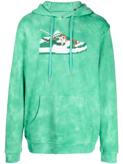 Mostly Heard Rarely Seen 8-bit Dunk Tie-dye Pullover Hoodie In Green