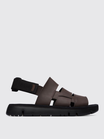 Camper Oruga  Leather Sandals In Multicolor