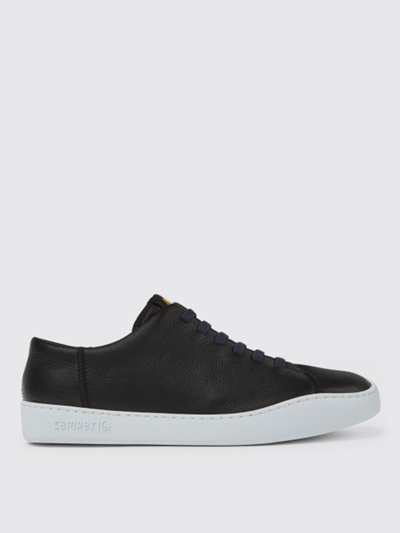 Camper Peu Touring  Trainers In Calfskin And Technical Fabric In Black