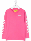 Off-white Pink Sweatshirt With White Print In Pink