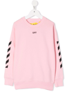 OFF-WHITE LOGO-PRINT SWEATSHIRT