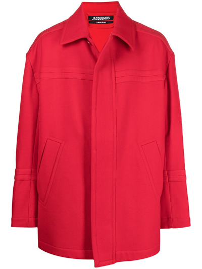 Jacquemus Oversized Straight-fit Jacket In Red