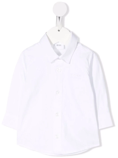 Bosswear Babies' Cotton-poplin Shirt In White