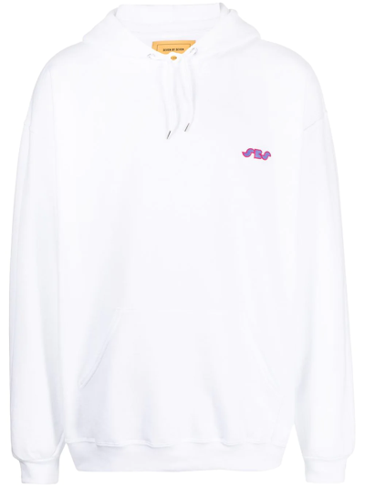 Seven By Seven Chest-logo Hoodie In White