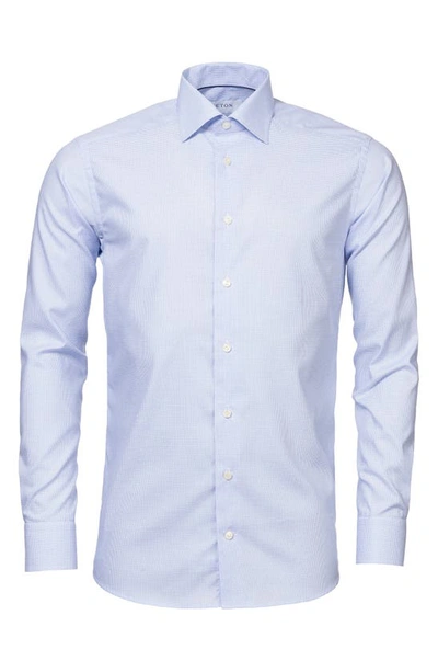 Eton Men's Contemporary Check Dress Shirt In Blue