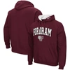 Colosseum Maroon Fordham Rams Arch And Logo Pullover Hoodie In Maroon