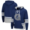 Colosseum Navy Georgetown Hoyas Lace Up 3.0 Pullover Hoodie In Navy