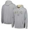 Colosseum Men's Heathered Gray Ga Tech Yellow Jackets Arch Logo 3.0 Pullover Hoodie In Heather Gray