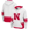 Colosseum White Nebraska Huskers Lace Up 3.0 Pullover Hoodie In White