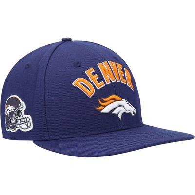 Pro Standard Men's  Navy Denver Broncos Stacked Snapback Hat