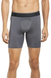 Nike Pro Performance Boxer Briefs In 068 Iron Grey/black/black