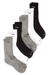 NIKE DRY 6-PACK EVERYDAY PLUS CUSHION CREW TRAINING SOCKS