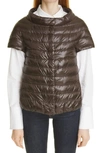 HERNO EMILIA CAP SLEEVE QUILTED DOWN JACKET