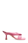 Stuart Weitzman Playa Knot Kitten-heel Sandals In Pink
