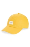 Rag & Bone Addison Linen Baseball Cap In Saffron