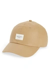 Rag & Bone Beige Addison Baseball Cap In Tan
