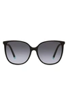 TIFFANY & CO 57MM GRADIENT SQUARE SUNGLASSES