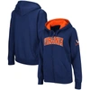 Colosseum Navy Virginia Cavaliers Arched Name Full-zip Hoodie In Navy