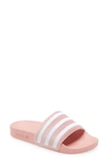 Adidas Originals Women's Adilette Slide Sandals In Wonder Mauve/white/mauve