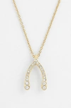 NADRI 'WISHBONE' PENDANT NECKLACE