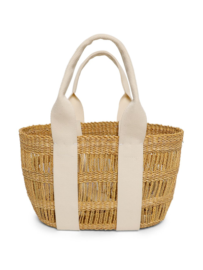 Muun Mini Capa P Net Bag In Neutral