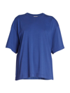Dries Van Noten Heydu Oversized T-shirt In Blue