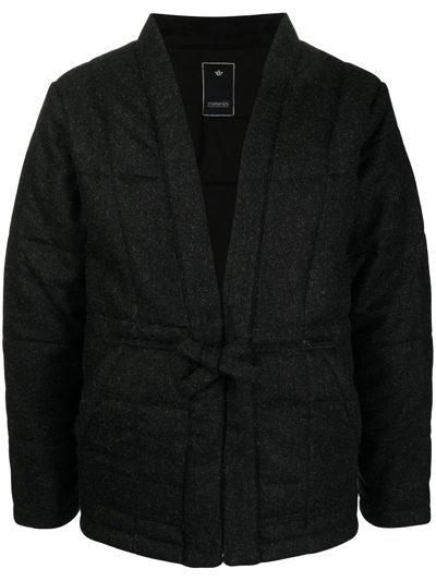 Maharishi Padded Tie-waist Jacket In Black