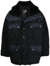 ISABEL MARANT TWO-TONE PADDED PARKA COAT