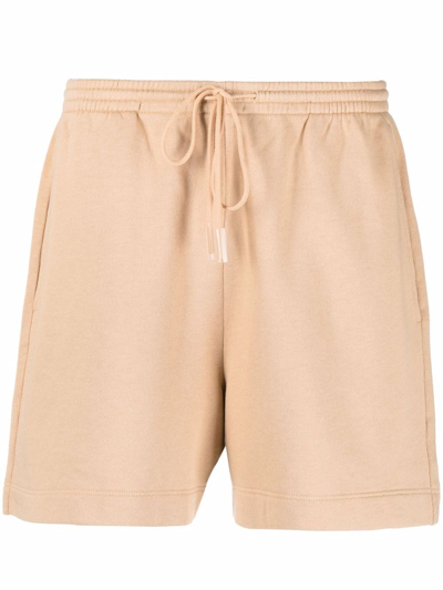 Vince Straight-leg Track Shorts In Nude