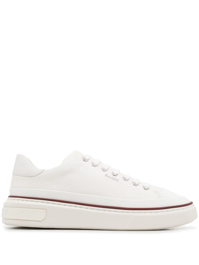 Bally Platform Low-top Sneakers In White