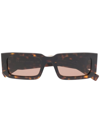 Prada Tortoiseshell-effect Sunglasses In Braun