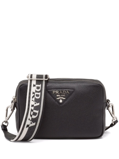 Prada Flou Shoulder Bag In Schwarz