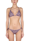 VERSACE GREEK PRINT BIKINI TOP