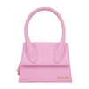 Jacquemus Le Grand Chiquito Leather Top Handle Bag In Light Pink