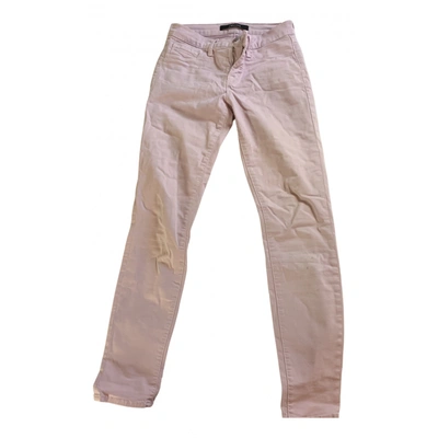 Pre-owned J Brand Straight Jeans In Pink