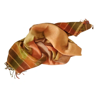 Pre-owned Basile Wool Scarf In Multicolour
