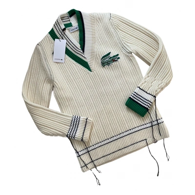 Pre-owned Lacoste Wool Jumper In Multicolour