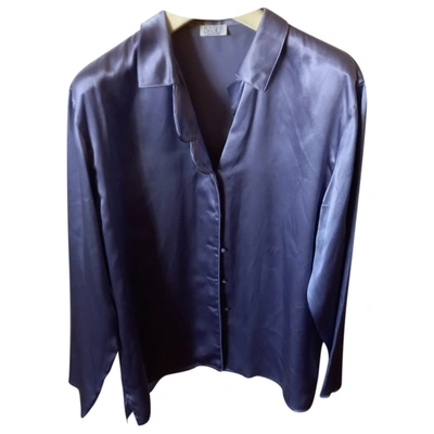 Pre-owned Basile Silk Blouse In Purple